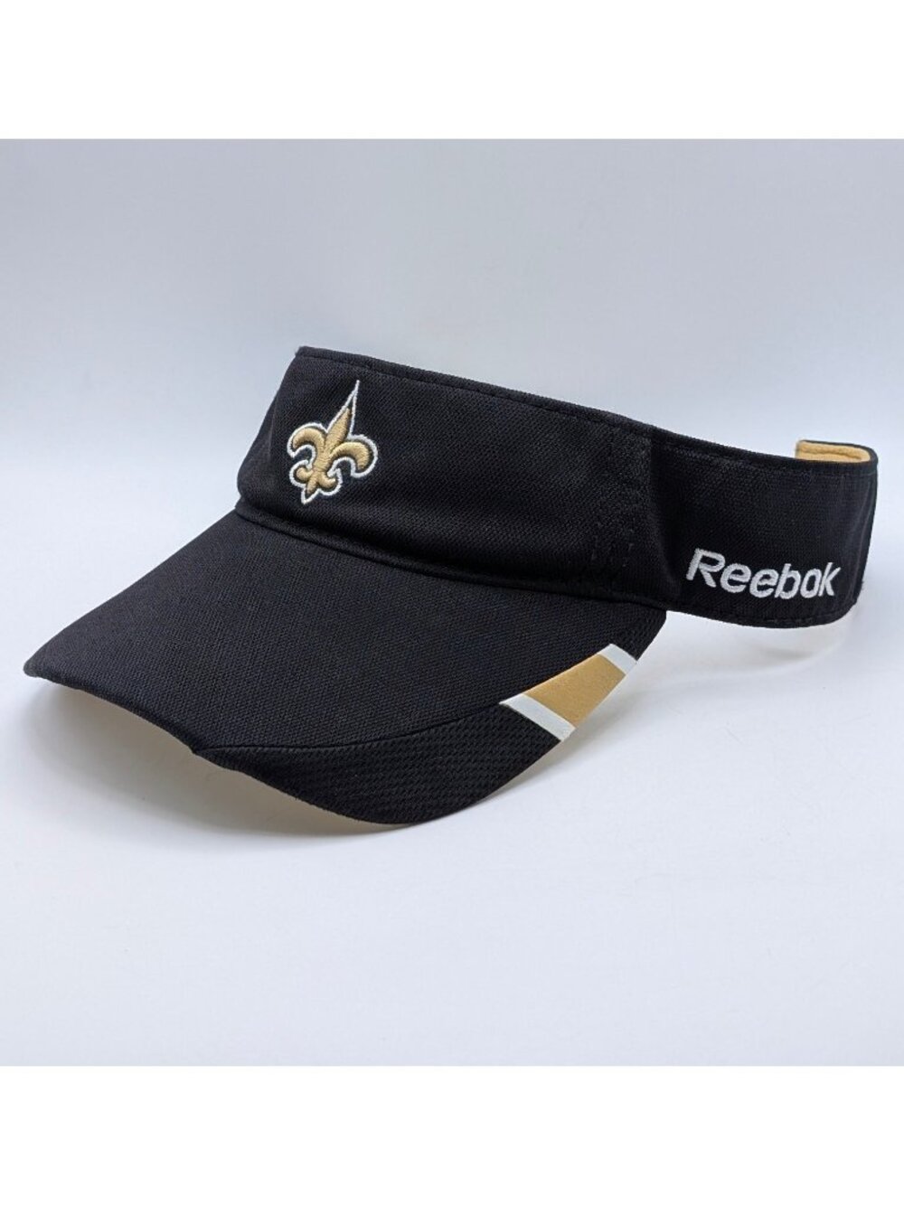 New Orleans Saints Cap Visor Hat Flor De Lis Logo Reebok NFL Football Retro Y2K